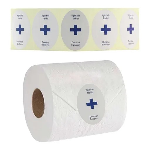 Pegatina para papel higiénico C/1500 uds