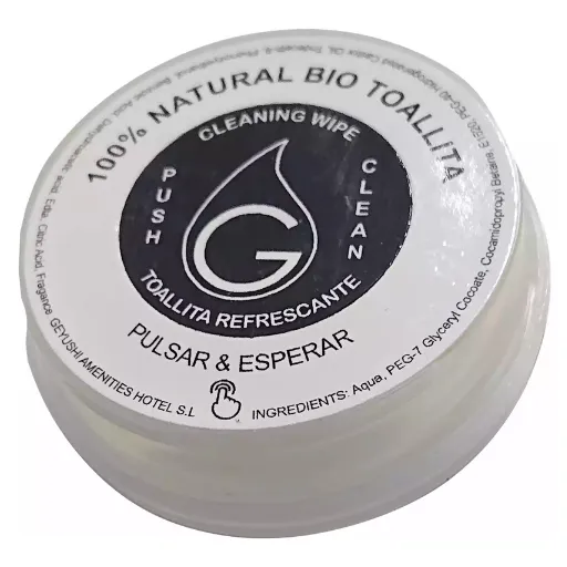 Toallita compacta húmeda biodegradable C/250 uds