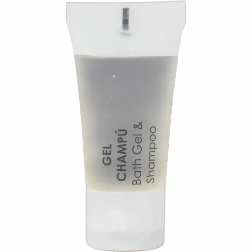 Tubo de gel más champú en monodosis Lux 20 ml C/500 uds